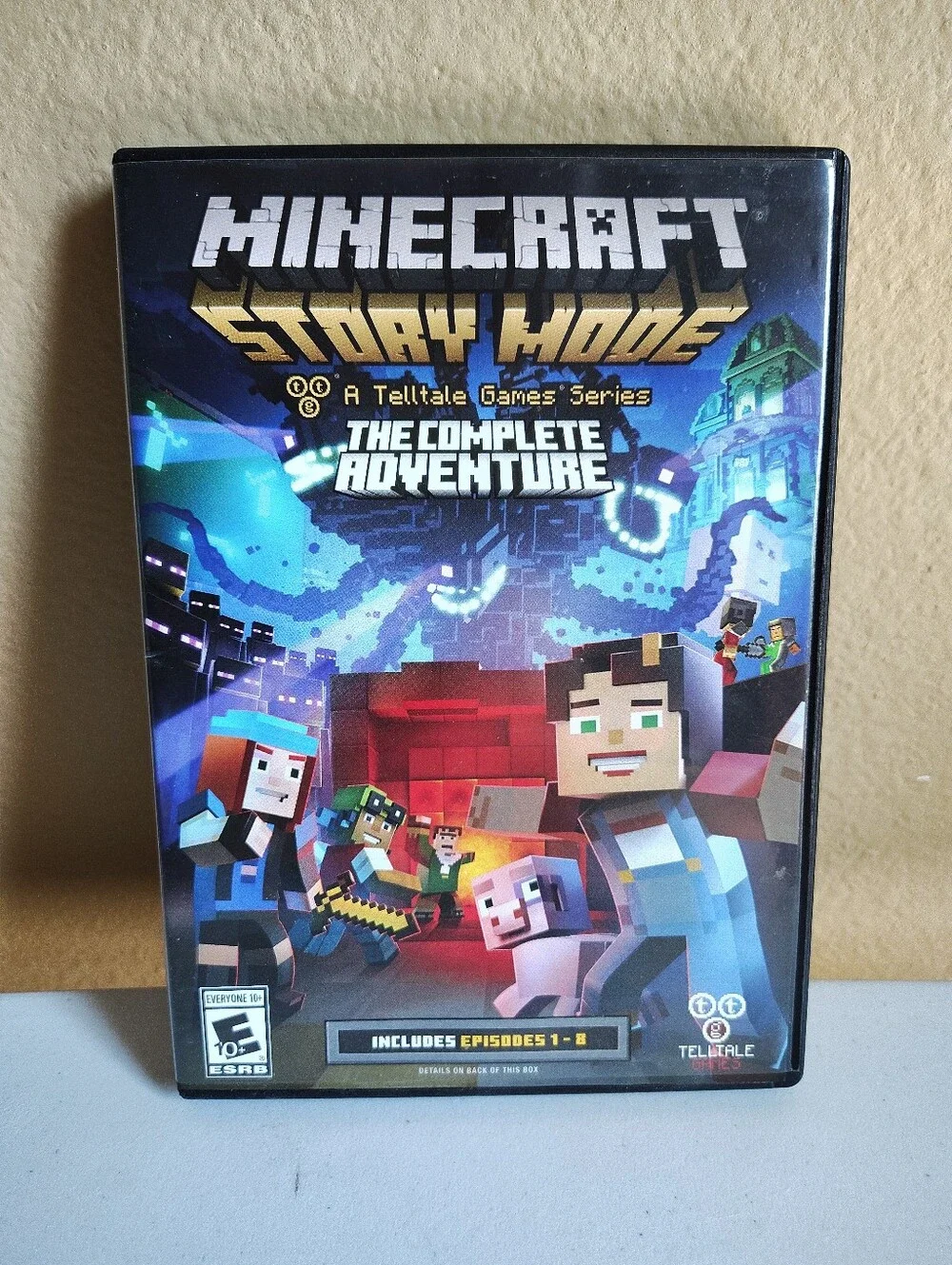 Minecraft Story Mode Complete Adventure PC DVD Episodes 1-8 Telltale Used
